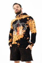Load image into Gallery viewer, LOXODONTA TIE DYE HOODIE BLACK
