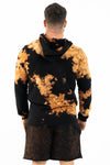 EQULIBRIUM TIE DYE HOODIE BLACK