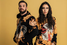 Load image into Gallery viewer, LOXODONTA TIE DYE HOODIE BLACK