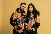 Load image into Gallery viewer, LOXODONTA TIE DYE HOODIE BLACK