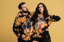 Load image into Gallery viewer, LOXODONTA TIE DYE HOODIE BLACK