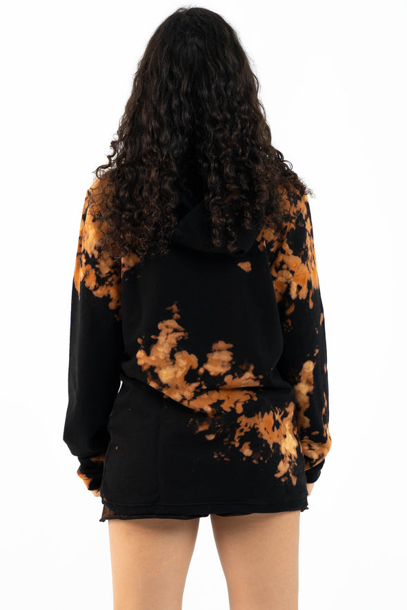 EQULIBRIUM TIE DYE HOODIE BLACK