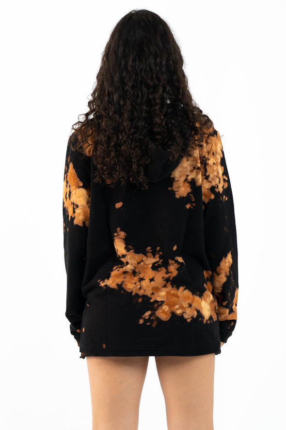 LOXODONTA TIE DYE HOODIE BLACK