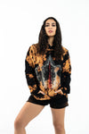 LOXODONTA TIE DYE HOODIE BLACK