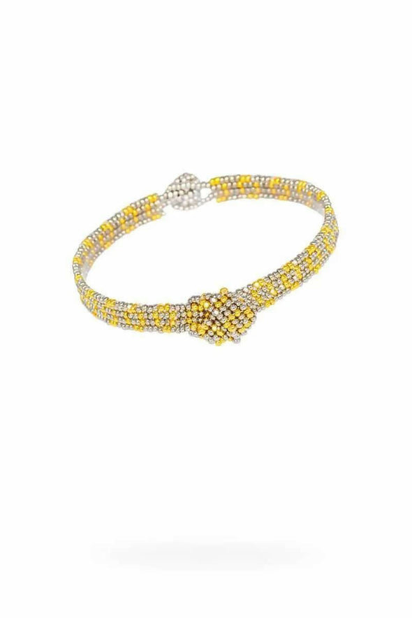 KNOTTED BRACELET - GOLD/PLATINUM