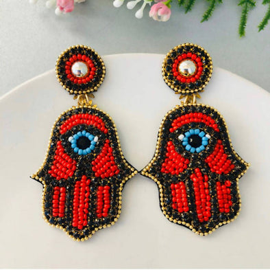 Hamsa Earrings