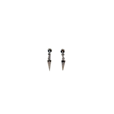 Gunmetal Spike Earrings