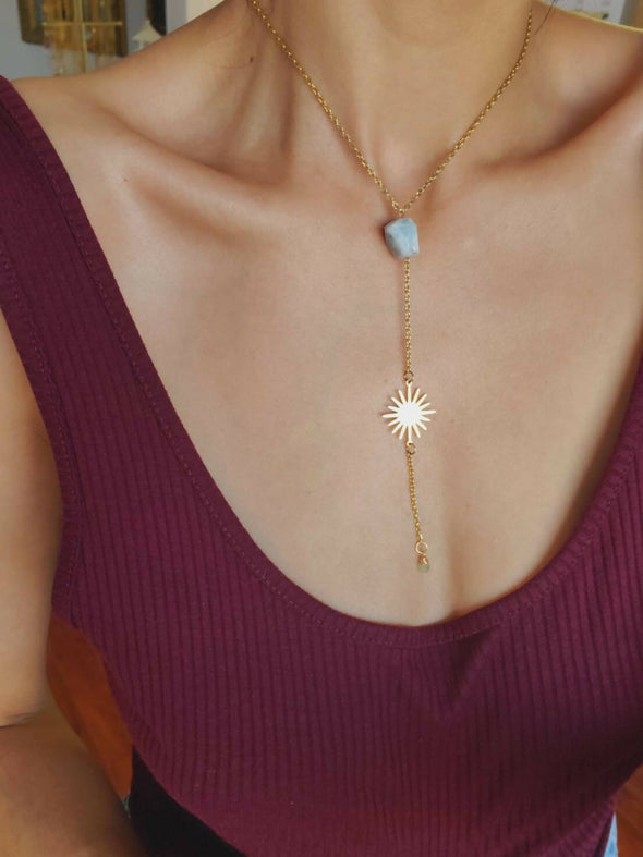 Moon and sun necklaces