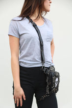 Load image into Gallery viewer, Convertible Skull Design Shoulder Bag/Waist pack in Vinyl