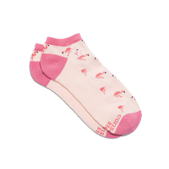 Conscious Step - Ankle Socks that Protect Flamingos: Small