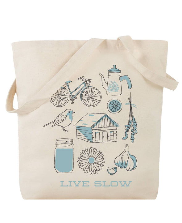 Live Slow Tote Bag