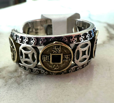 Tibetan coin ring - Graciela