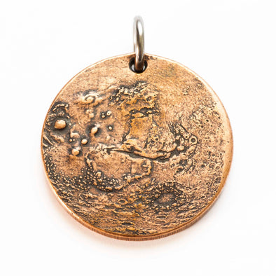 Mars Charm or Necklace - Copper: Charm