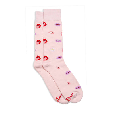 Socks that Save LGBTQ Lives (Pink Lips)