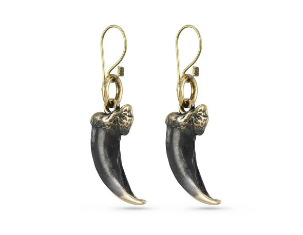 Wolf Claw Earrings - Bronze