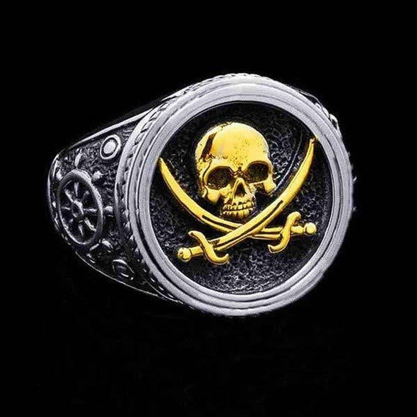 GemMeet - Pirate Skull Signet Ring