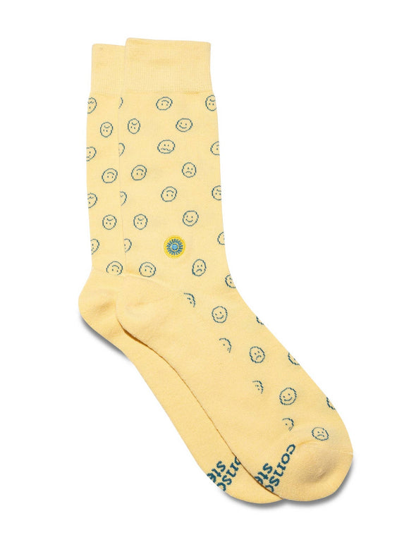 Socks that Support Mental Health (Smiley Faces)
