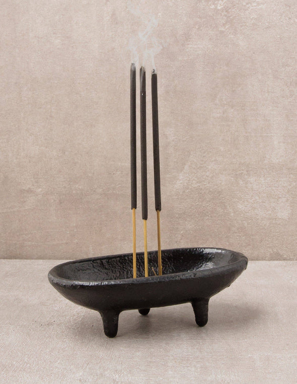 Liv Rocks - Iron Smudge Pot + Incense Burner