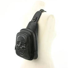 Load image into Gallery viewer, Skull Embossed Sling Bag in Vinyl