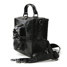 Load image into Gallery viewer, Skull Encased in Square Handheld Bag in Vinyl