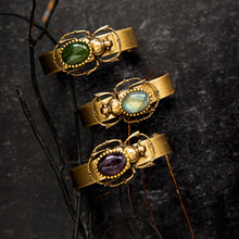 Load image into Gallery viewer, Sacred Scarab Cuff: Amethyst