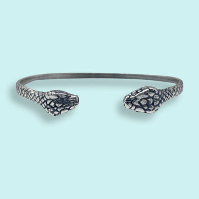 Silver Snake Cuff Bracelet