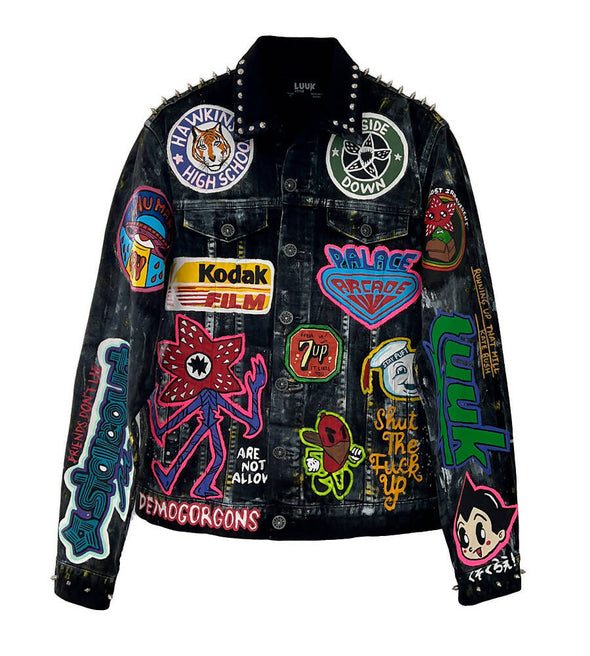 Hand-painted jacket Stranger things