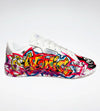 Hand-painted sneakers Fuck the rules
