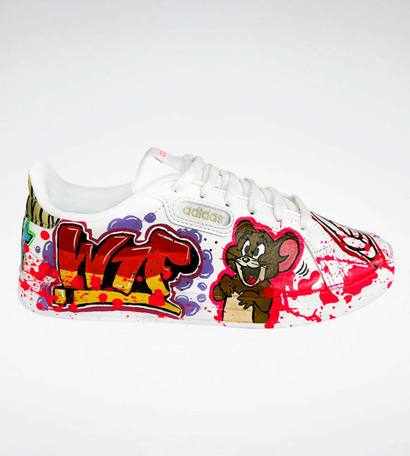 Hand-painted sneakers Tom & Jerry