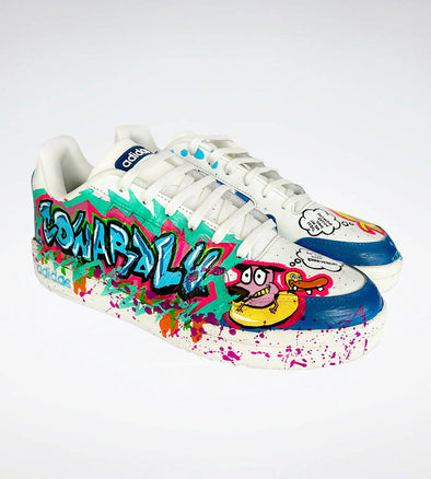 Hand-painted sneakers Courage