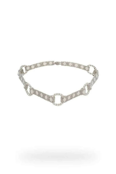 CHOKER HOOPS - SILVER/PLATINUM